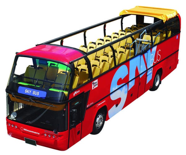 【茨城県内発】 赤い2階建てオープンバス『スカイバス』に乗車! お台場・レインボーブリッジとうきょうパノラマドライブ♪と都内ホテルでランチビュッフェ!2